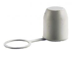 Trekhaakdop PVC met lip, wit Trekhaakdop PVC met lip, wit